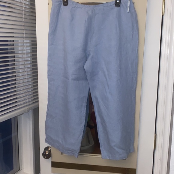 Eileen Fisher Linen Crop Pants - Picture 4 of 7